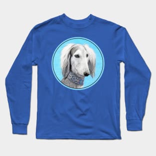 Saluki (Silver) Long Sleeve T-Shirt